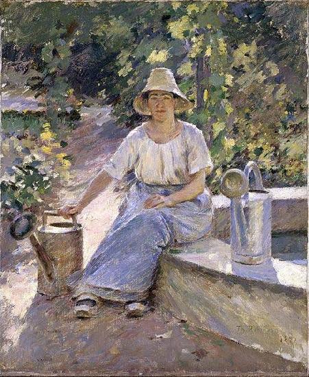 Theodore Robinson The Watering Pots oil painting image